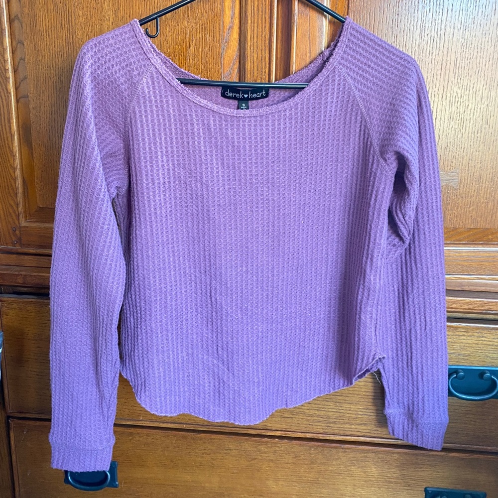 Derek Heart Textured Long Sleeve